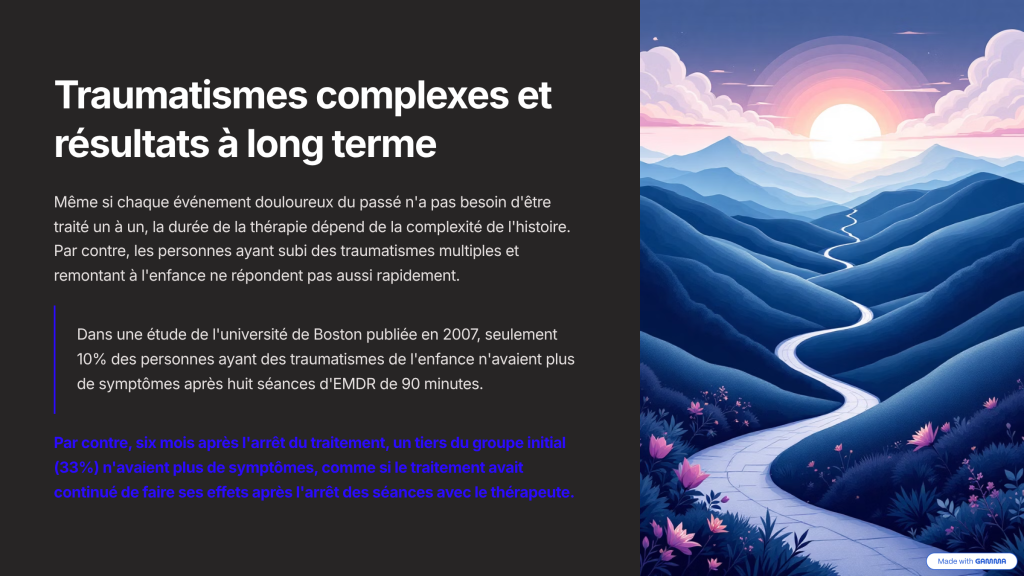 traumatismes complexes et resultat à long terme