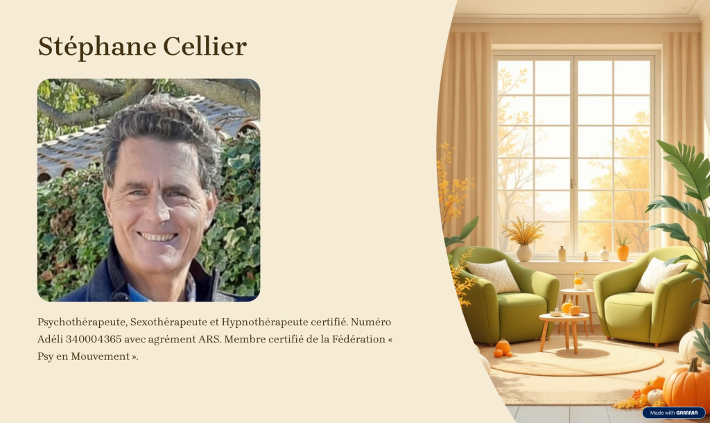 stephane cellier psychotherapeute sexotherapeute hypnotherapeute 06 86 03 30 09 pérols montpellier