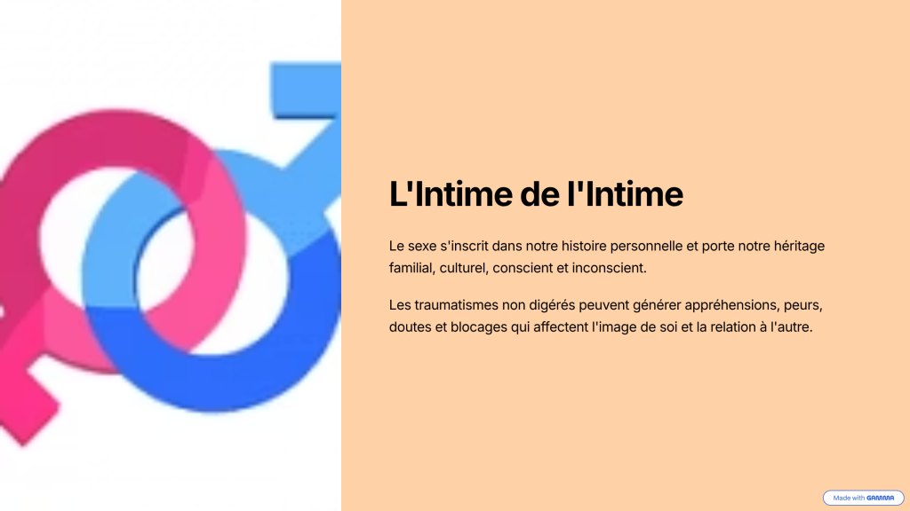 l intime de l'intime
image de soi
relation a l'autre