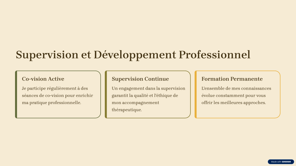 supervision et developpement professionnel
